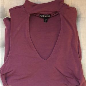 pink Express high neck tank